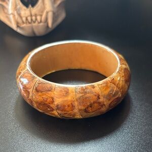 Natural Vintage Bamboo Resin Bangle
